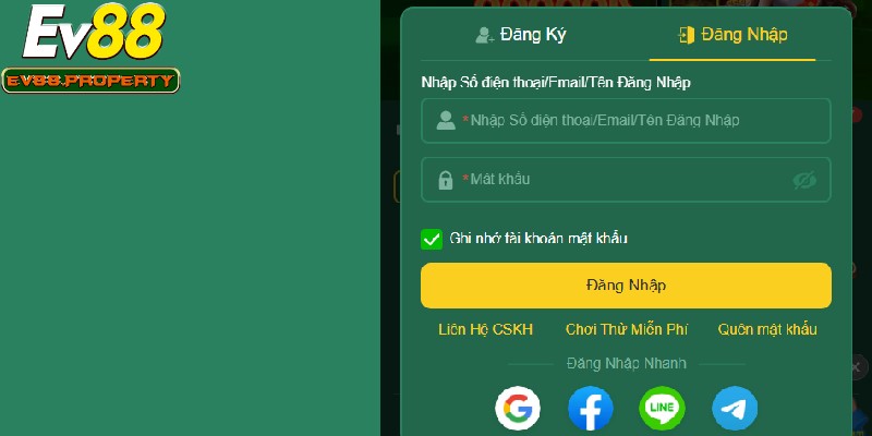 Tham khảo quy trình đăng nhập EV88 chi tiết để an tâm thực hiện